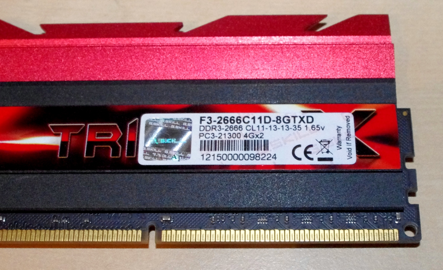 G.Skill TridentX Review: 2x4GB at DDR3-2666 C11-13-13 1.65V